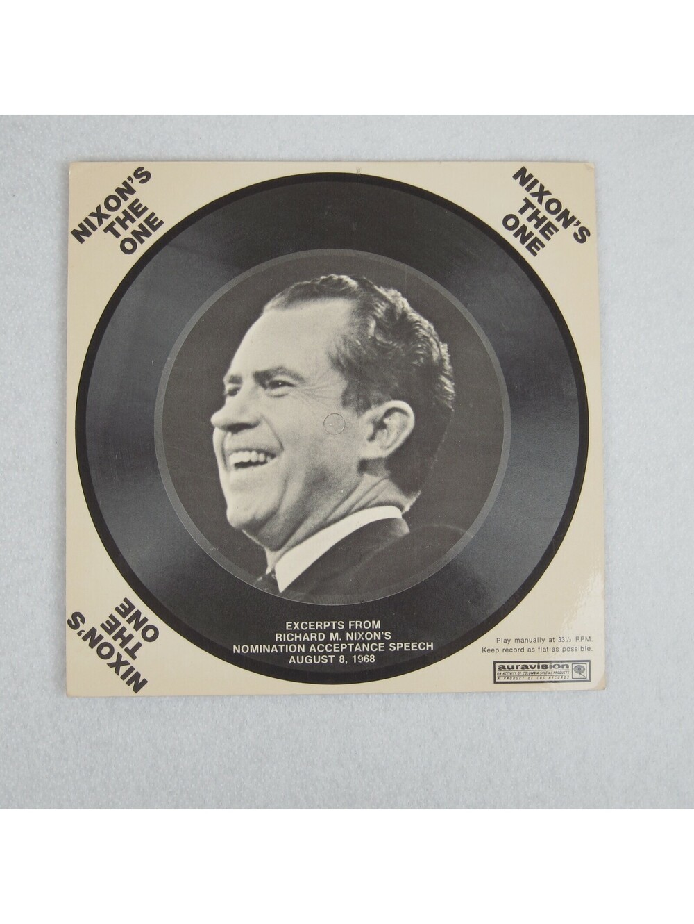 Vintage 1968 President Richard Nixon Nomination Acceptance Speech Excerpts RARE